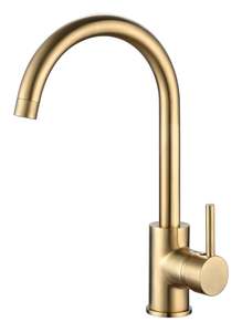 ברז פרח ארוך DONALD זהב מוברש AQUILA PREMIUM