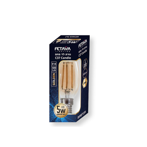 נורת לד נר C37 פחם הספק 5W FETAYA