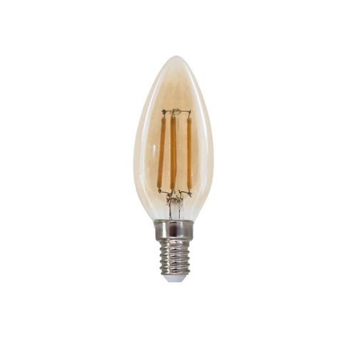 נורת לד נר C37 פחם הספק 5W FETAYA