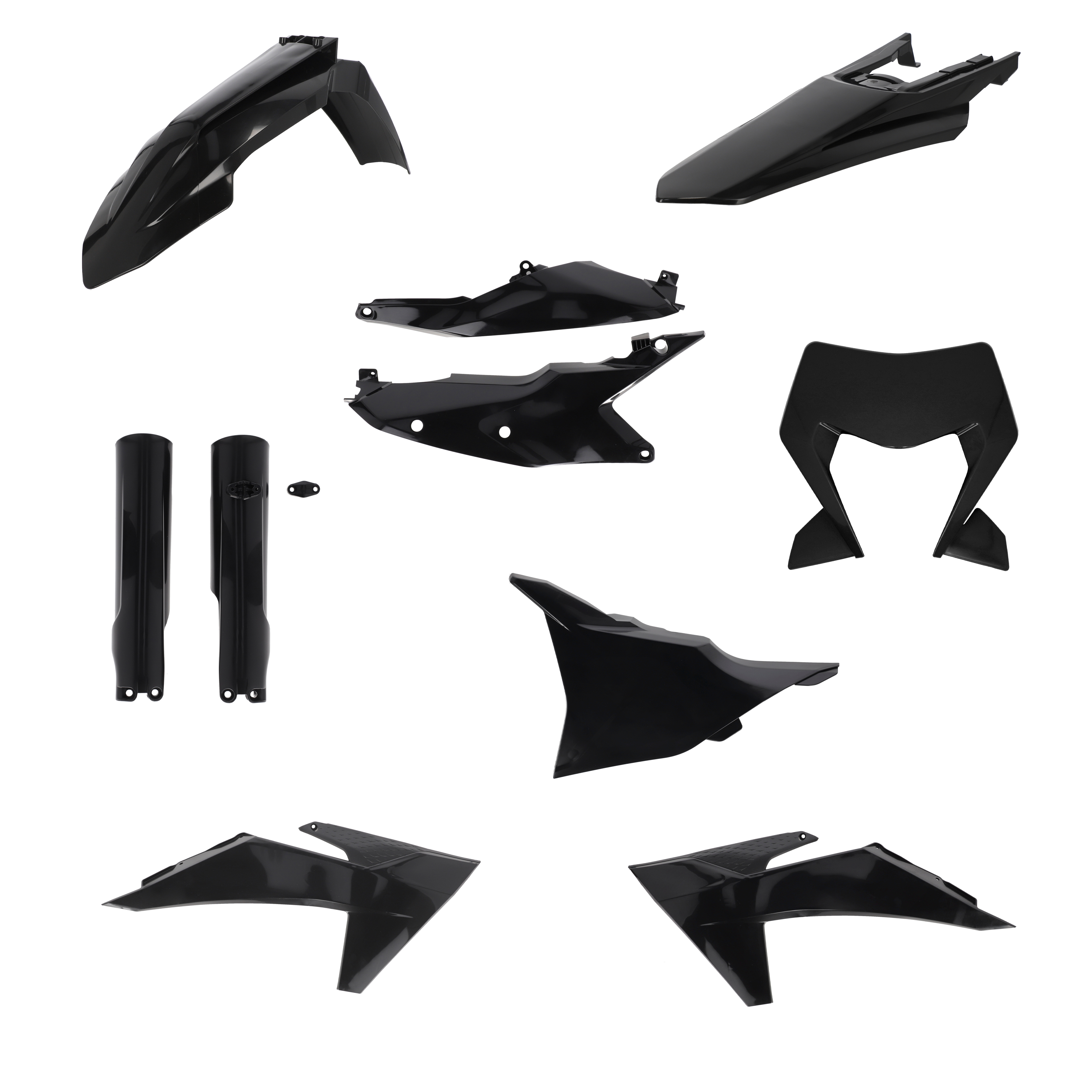  סט פלסטיקה מלא CYCRA לאופנועי קטמ EXC\EXCF 2026-2024 צבע שחור