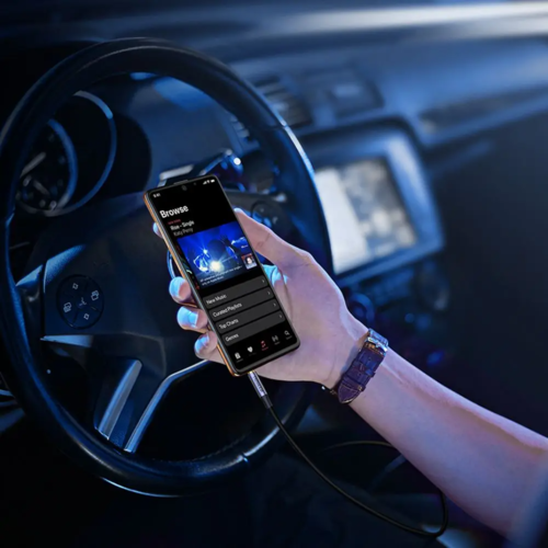 כבל אודיו איכותי UGREEN AUX AV183 כבל באורך 1 מטר עם מחברי 3.5 מ”מ