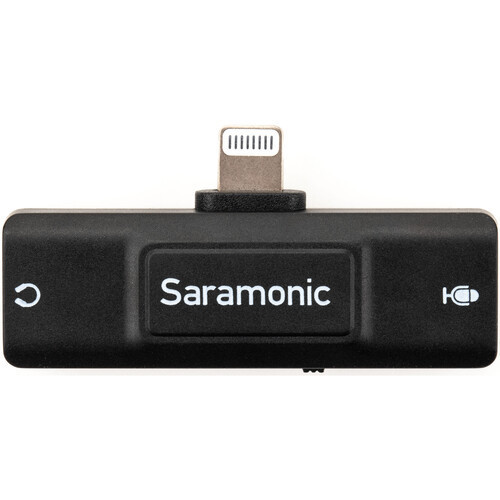 מתאם Saramonic SR-EA2D למיקרופון ואוזניות עם חיבור Lightning לאייפון