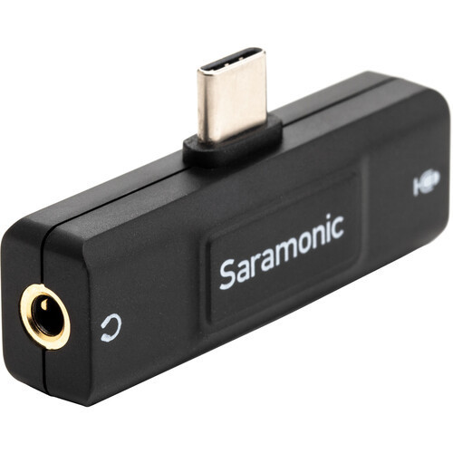 מתאם Saramonic SR-EA2U למיקרופון ואוזניות עם חיבור USC-C