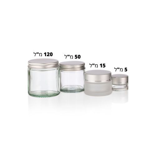 חבילת צנצנות זכוכית 5 מ