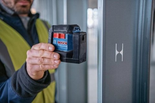 פלס לייזר צלב ירוק+ תושבת GLL 12-22G תוצרת Bosch 