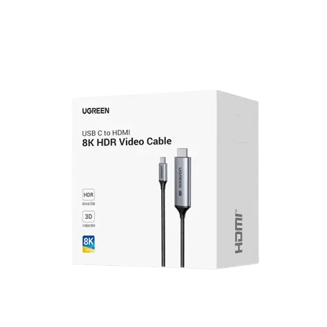 כבל TYPE C TO HDMI 2.1 8K 60Hz 1.5M שחור