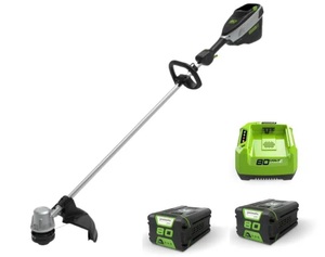 חרמש נטען 80V PRO + 2 סוללות 2 אמפר ומטען מהיר - GREENWORKS 99763