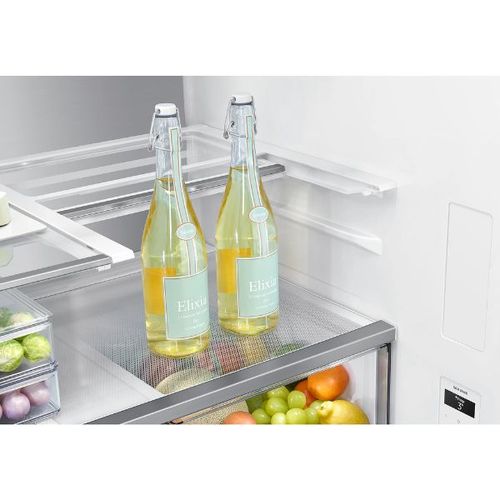 מקרר 4 דלתות 619 ליטר Samsung BESPOKE RF70DB9125WH זכוכית לבנה