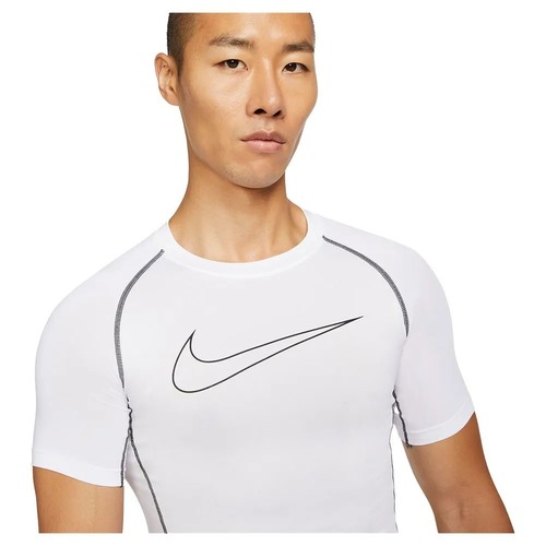 חולצה קצרה Nike Pro Dri-FIT לבנה
