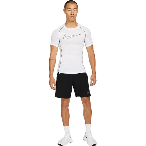 חולצה קצרה Nike Pro Dri-FIT לבנה