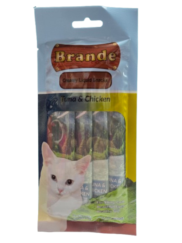 חטיף לחתול ברנדה קרם טונה ועוף
