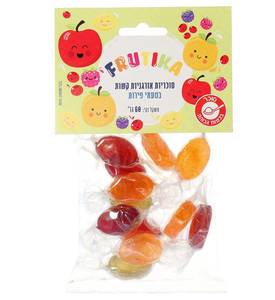 סוכריות אורגניות קשות בטעמי פירות - FRUTIKA 60 גרם