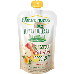סמוצי שיבולת שועל תפוח אפרסק משמש אורגני