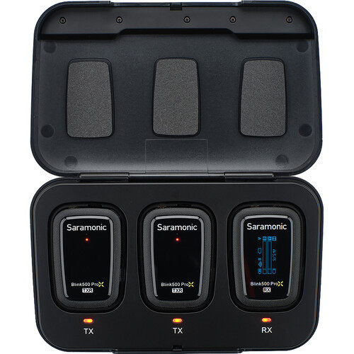 ערכת 2 משדרים מקליטים ומקלט אלחוטיים Saramonic Blink 500 ProX B2R