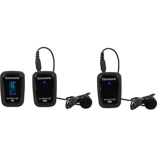 ערכת 2 משדרים מקליטים ומקלט אלחוטיים Saramonic Blink 500 ProX B2R