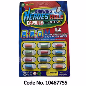 12 קפסולות גדלות במים - גיבורי על