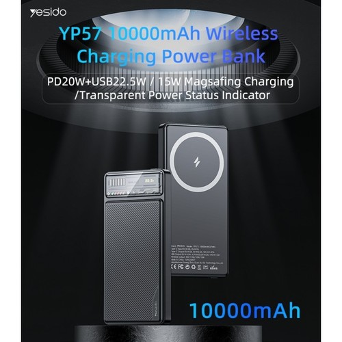 מטען נייד אלחוטי YP57 10000mAh