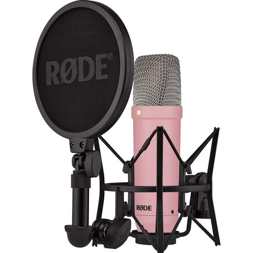 מיקרופון קונדנסר RODE NT1 Signature Series (Pink)