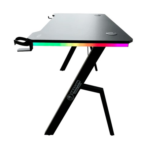 שולחן גיימינג Dragon TR RGB 120cm, צבע שחור, שנה אחריות יבואן רשמי