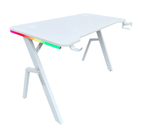 שולחן גיימינג Dragon TR RGB 120cm, צבע לבן, שנה אחריות יבואן רשמי