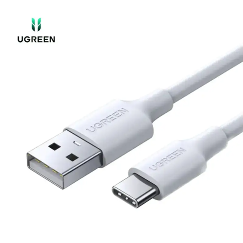 USB-C Male To USB 2.0 A Male כבל White 1M לבן