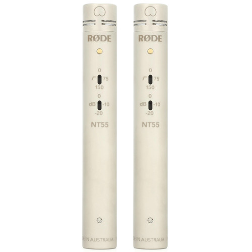 זוג מיקרופוני קונדנסר RODE NT55 (Matched Pair)