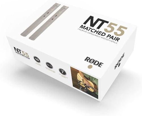 זוג מיקרופוני קונדנסר RODE NT55 (Matched Pair)