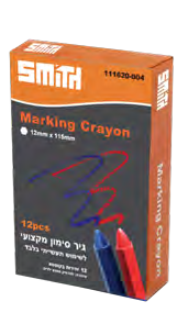 גיר סימון עבה אדום | 12 יחי
