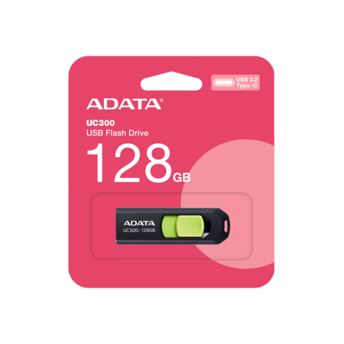 ADATA UC300 USB-C Flash Drive - ACHO-UC300-128G-RBK/GN