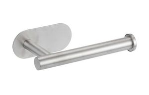 מחזיק נייר טואלט בהדבקה Set & Stick מהודר כסוף מט