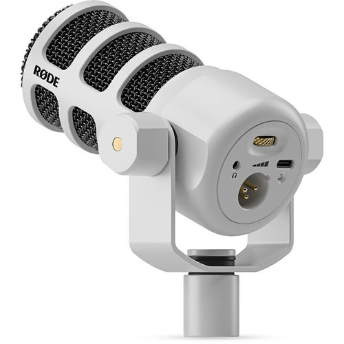 מיקרופון שידור דינמי Rode PodMic USB (White)