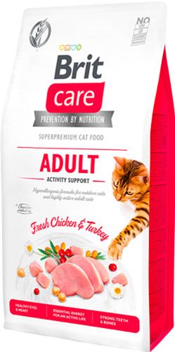 בריט קר BRIT CARE לחתול פעיל ללא דגנים 2 ק&quot;ג