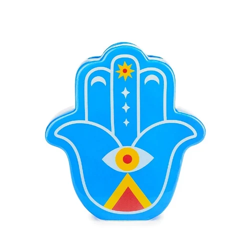 אגרטל חמסה צבעוני Lucky Hand – כחול