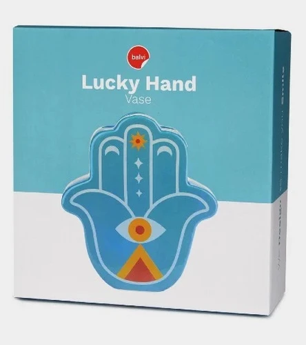 אגרטל חמסה צבעוני Lucky Hand – כחול