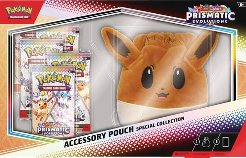 קלפי פוקימון מארז פאוץ פריזמטיק  Pokemon TCG Scarlet & Violet 8.5 Prismatic Evolutions Accessory Pouch Special Collection (pre order)