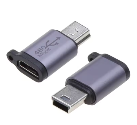 מתאם  MINI USB זכר - MICRO USB נקבה
