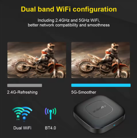  סטרימר חכם אנדרואיד TV BOX Android14 smart כולל שלט דגם T1 TV BOX