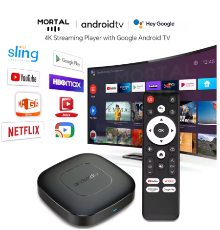  סטרימר חכם אנדרואיד TV BOX Android14 smart כולל שלט דגם T1 TV BOX