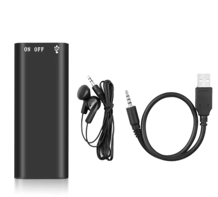 מכשיר הקלטה מיני 32GB עם הפעלה קולית