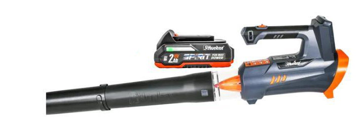 מפוח עלים נטען GEN3 18V + סוללה 2Ah ומטען - האנטר HUNTER