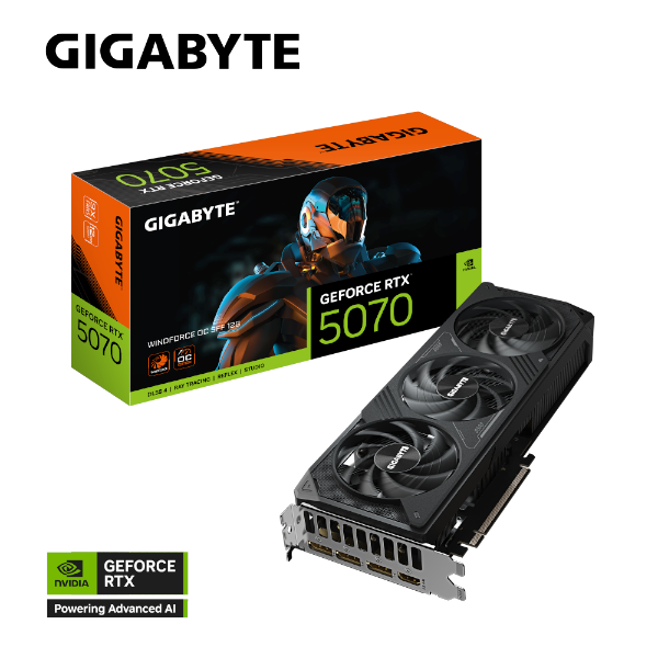 כרטיס מסך GIGABYTE GeForce RTX 5070 WINDFORCE OC SFF 12GB