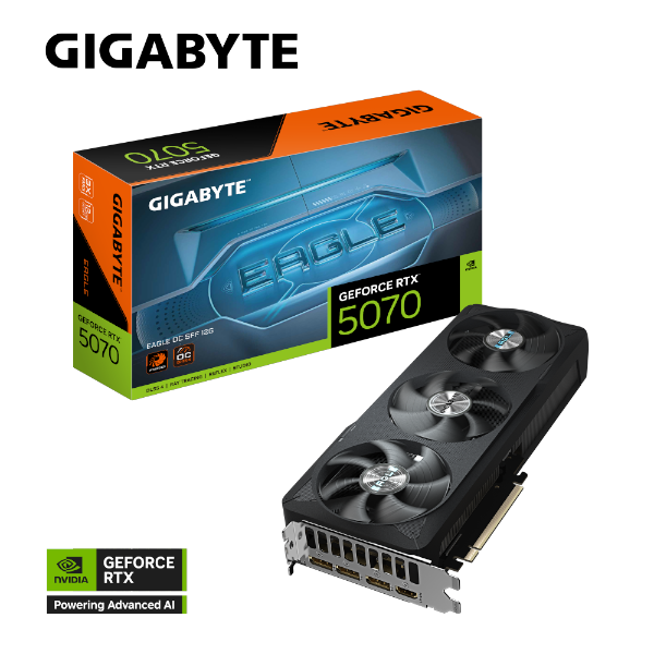 כ.מסך GIGABYTE GeForce RTX 5070 EAGLE OC SFF 12G