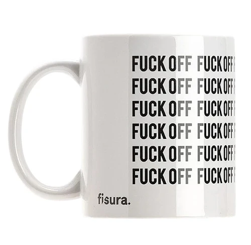 ספל עם מסר חד Fuck Off