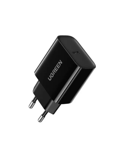 מטען קיר עם טעינה מהירה USB-C PD 20W שחור