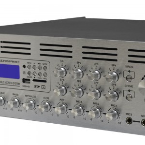 מגבר עוצמתי לכריזה AMP1000W-8Z שמונה איזורים מבית BTS 