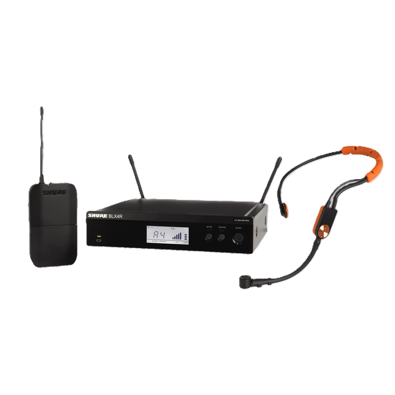 מערכת אלחוטית מקצועית לפעילות אירובית Shure BLX14RE/SM31-G18