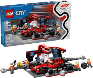 Pit Stop & Pit Crew with Ferrari Car - 60443