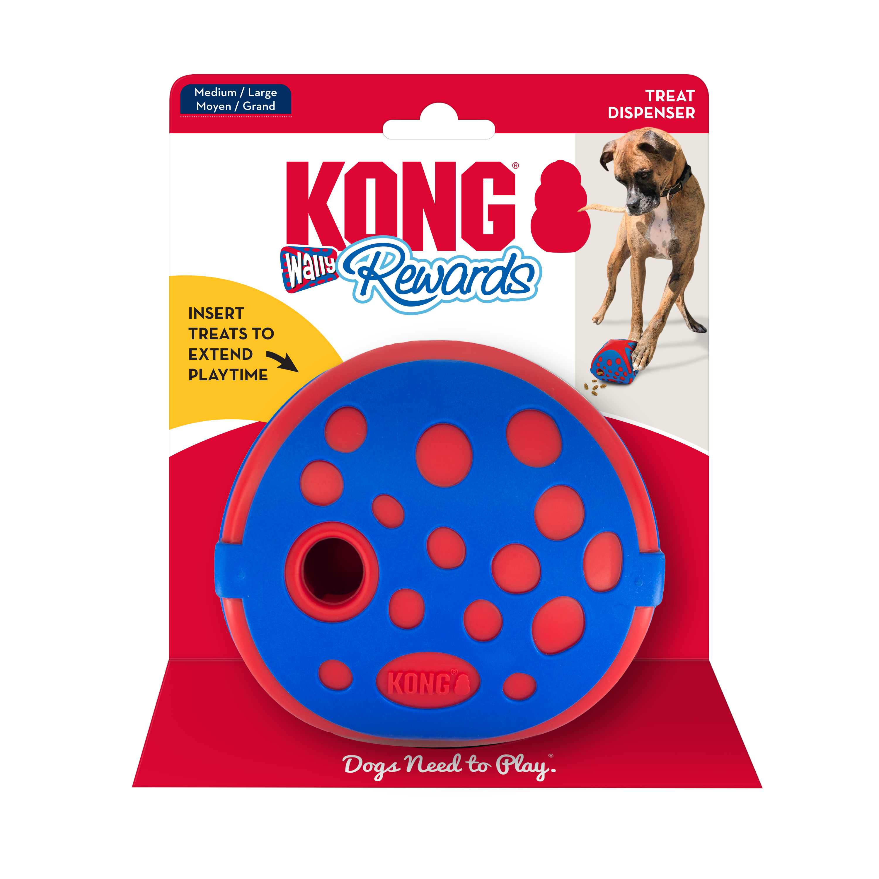 קונג משחק חטיפים ריוורד וולי (M/L) KONG
