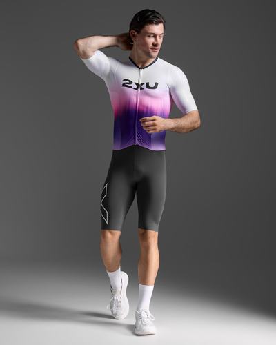 חליפת טריאתלון Light SpeedReactSleevedTrisuit WHT/TRB