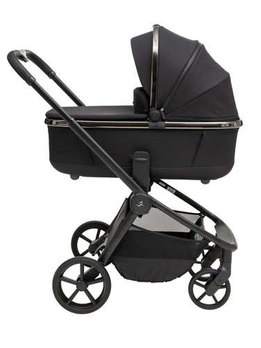 עגלת תינוק משולבת סיילו פלטיניום 2025 CIELO Platinum - שלדת כרום מושחר- ריפוד שחור ידית שחורה ספורטליין